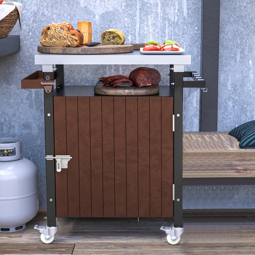 Outdoor grill cart table food - outdoor,
