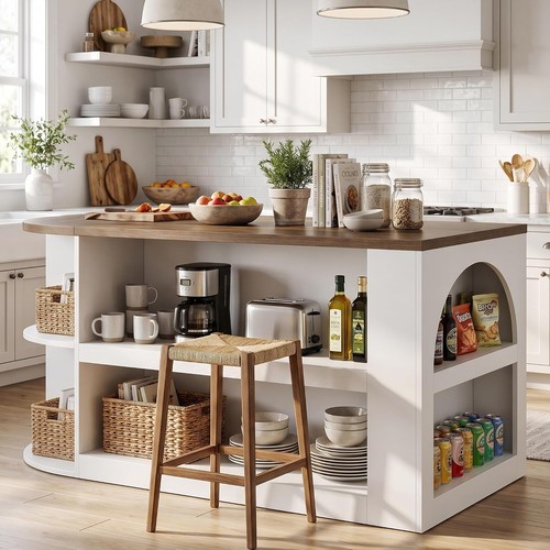 Oval kitchen island - oval,