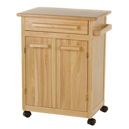 Natural wooden kitchen - wooden, cart