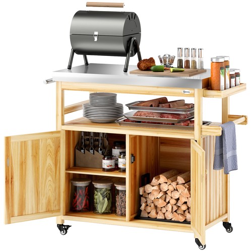 Grill cart kitchen - kitchen, island